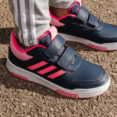 Încălțăminte cu benzi cu arici Educație fizică ADIDAS TENSAUR Albastru-Roz Copii