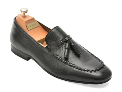 Mocasini LE COLONEL negri, 72804, din piele naturala