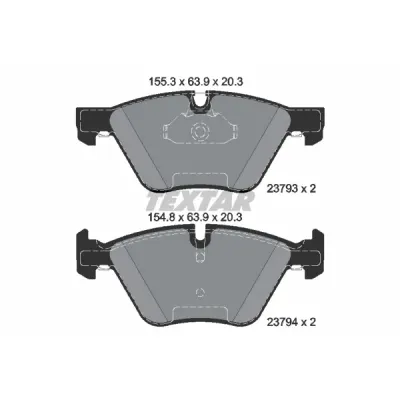 Set placute frana, frana disc TEXTAR 2379301