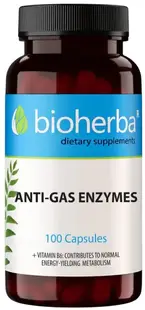 Anti-Gas Enzymes, 100 capsule, Bioherba