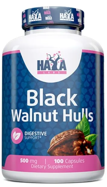 Black Walnut Hulls, 500 mg, 100 capsule, Haya Labs