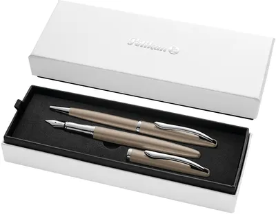 Set stilou cu bilă și stilou Pelikan Jazz - Noble Elegance, maro închis