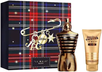 Set Jean Paul Gaultier Le Male Elixir - Apă de parfum și gel de duș, 125 + 75 ml