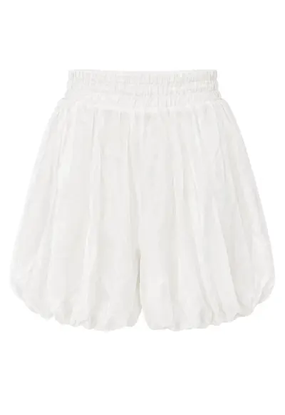 Pantaloni scurti - mini - casual - alb - 100% poliester