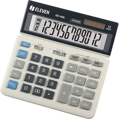 Calculator Eleven - SDC-868L, desktop, 12 cifre, alb