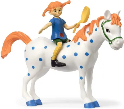 Set figurine Pippi - Pippi Longstocking si calutul