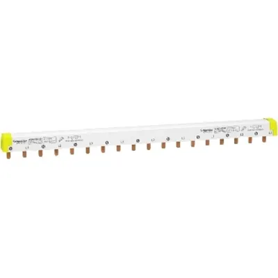 Pieptene, 3L+N Echilibrat, Inclinare 18 mm, 18 Module, 100 A