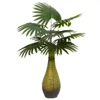 Gossi planta artificiala de palmier 9 frunze 65 cm verde