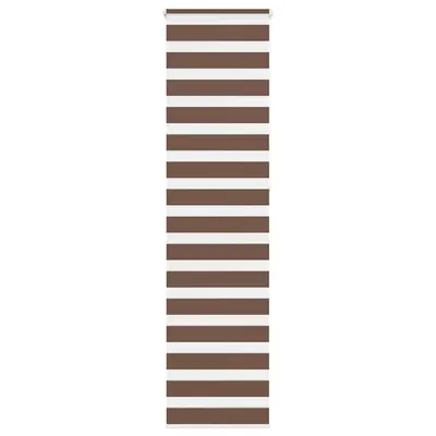 vidaXL Jaluzea tip zebra maro lățime țesătură 55,9 cm poliester