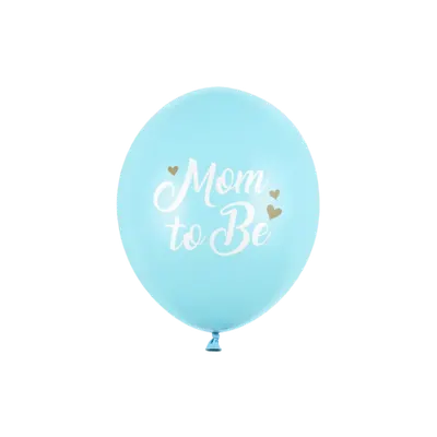 Baloane latex mom to be bleu 30 cm