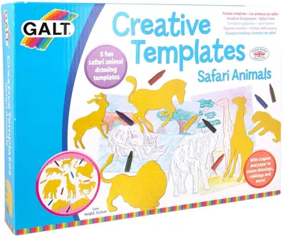 Set creativ Galt - Șabloane de animale africane