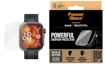 Protector de sticlă PanzerGlass - Huawei Watch Fit 4 Pro, transparent