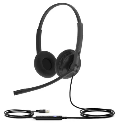 Căști cu microfon Yealink - UH34 Lite, MS, USB-A, negru