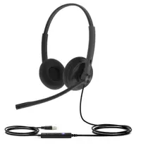 Căști cu microfon Yealink - UH34 Lite, MS, USB-A, negru