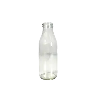 Sticla 500 ml Latte, alba/transparenta cu capac TO43, pentru lapte/suc - Default Title