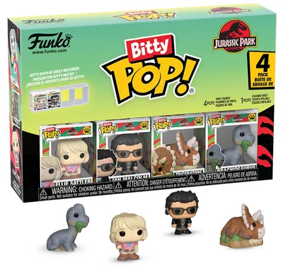 Set de figurine mini Funko Bitty POP! Movies: Jurassic Park - 4 Pack (Series 1)
