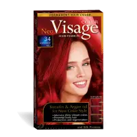 Visage Vopsea de par Neo Keratin & Argan Oil 34 Intensive Red