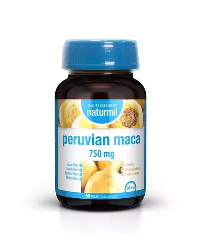 Peruvian Maca 750 mg, 60 tablete, Naturmil