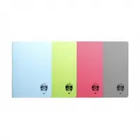 Caiet A5 48 file coperta plastic Atinge Excelenta velin, gri