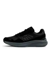 Pantofi sport din piele cu garnituri din material textil Skyleap - Negru