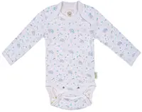 Body cu mânecă lungă Bio Baby - Bumbac organic, 74 cm, 6-9 luni