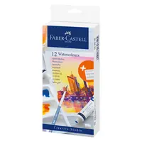 Tempera 12 culori/set x 9ml + paleta, Faber-Castell