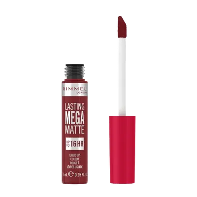 Ruj lichid Lasting Mega Matte 930 Ruby Passion, 7.4ml, Rimmel London 