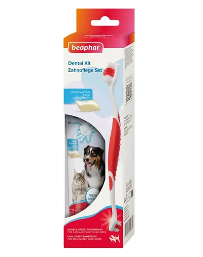 BEAPHAR Dental Kit pastă și periuță câini și pisici