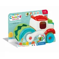 Clementoni - Jucarie educationala Soft Clemmy compactor de cuburi pentru dezvoltarea senzoriala si motorie a copiilor