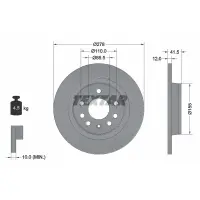 Disc frana TEXTAR 92118503