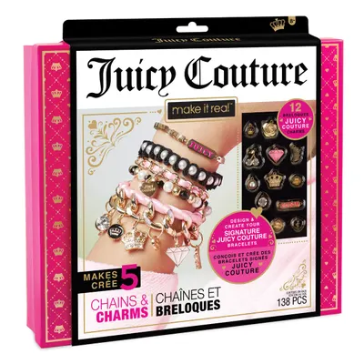 Set de creat bratari, Juicy Couture, Chains and Charms, 138 piese