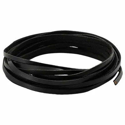 vidaXL Curea Din Piele 1 Negru 200 x 0,3 cm Piele