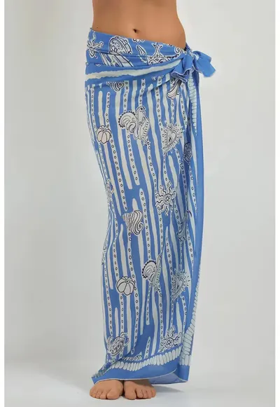 Cover-Up Plaja - Maxi - Albastru bebelus
