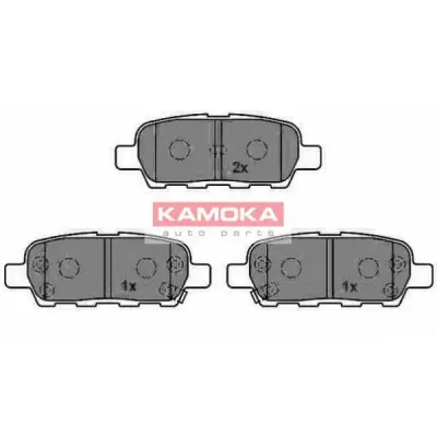 Set placute frana, frana disc KAMOKA JQ1013386