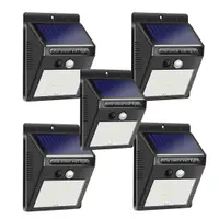 Set 5 x Lampa solara de perete cu senzor miscare 30 LED