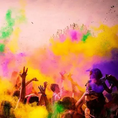 Pudra neon UV Holi FX, colorata, 500 g