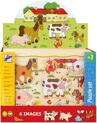 Puzzle pentru copii Woody - 6 tipuri, sortiment