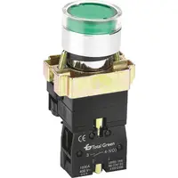 Buton Luminos Revenire cu Bec 1ND IP40 Verde