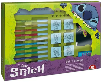 Set carioci Multiprint Stitch - 12 bucăți ,cu 7 stampile