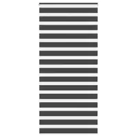 vidaXL Jaluzea tip zebra neagră lățime țesătură 110,9 cm poliester
