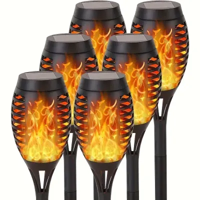 Set 6/8/10 Lampa solara tip torta cu efect flacara
