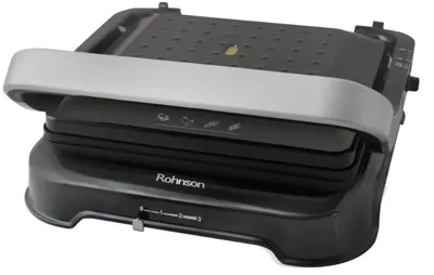 Grill Rohnson - R-2344, 2200W, strat antiaderent, striat, negru