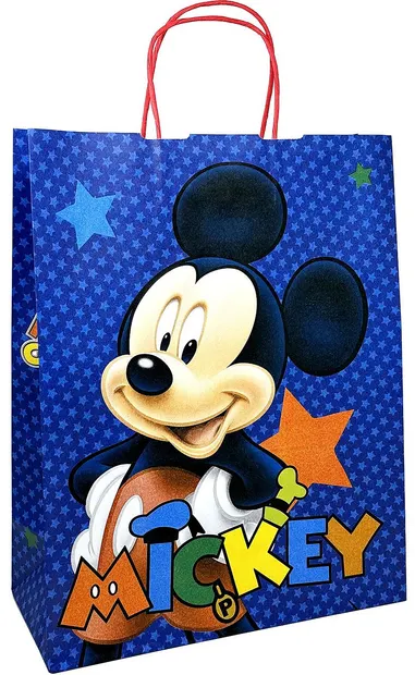 Pungă cadou S. Cool - Mickey, albastru, XL