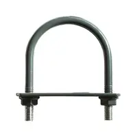 Brida Gard, 80 mm, pentru Fixare Panouri Gard, Stalp Rotund, Gri Antracit