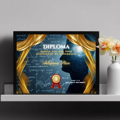 Diploma pentru Cea mai buna profesoara de matematica