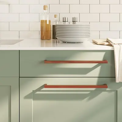 vidaXL Mânere de dulap, 10 buc., bronz, 320 mm, oțel inoxidabil