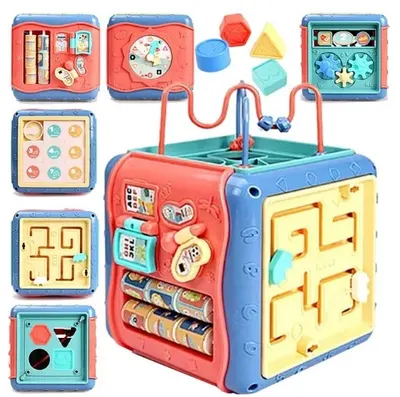 Jucărie pentru copii 7 în 1 MalPlay - Cub interactiv educațional