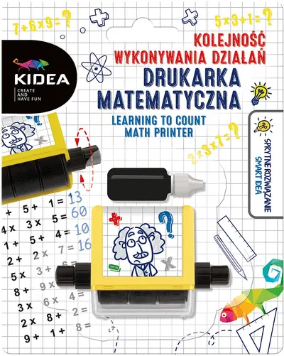 Ștampilă cu probleme matematice Kidea - Înmulțirea/Adunarea