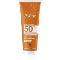 Avène Sun Care Lotion 100% Invisible lapte de corp pentru soare rezistent la apa SPF 50 250 ml