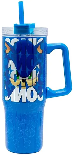 Cană termos cu un pai Stor Sonic - 940 ml